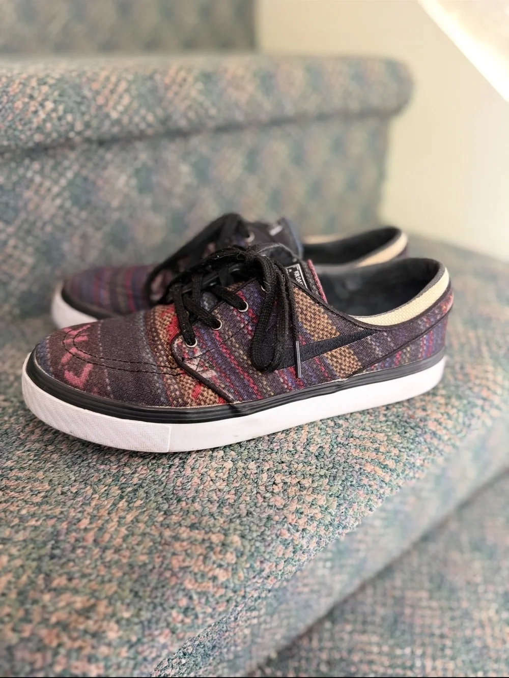 Nike‎ SB zoom Janoski hacky sack men’s size 6 aztec pattern sneakers